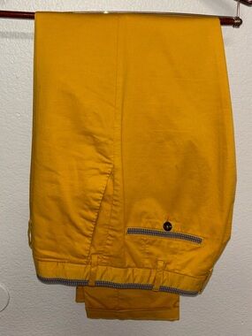 Pt01 Yellow Zip-Front Trousers